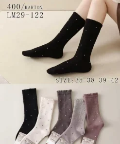 Skarpety Damskie,size 35-42,Paczka 40szt,mix kolor